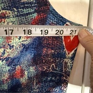 Colorful Abstract Print Fabric Sheath Dress